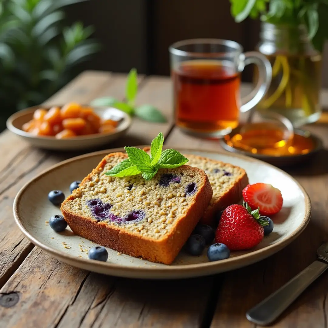 Blueberry Lentil Bread