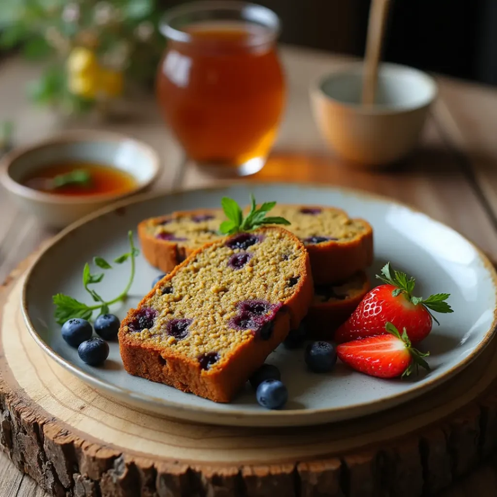 Blueberry Lentil Bread