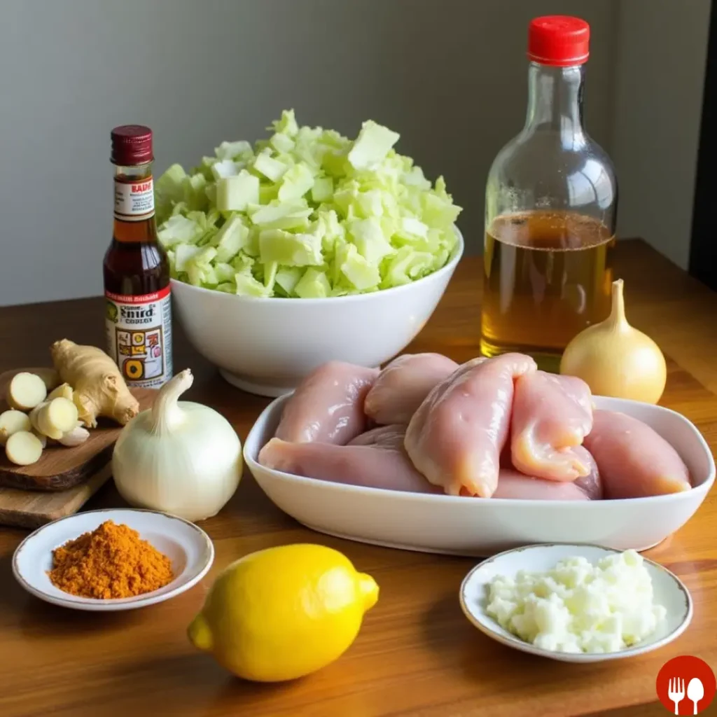 hmong cabbage and chicken recipe ingredients