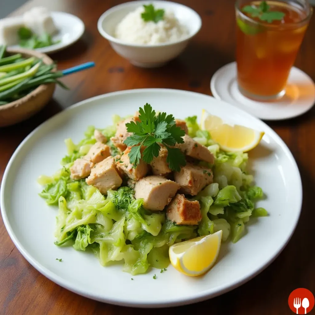 hmong cabbage and chicken recipe