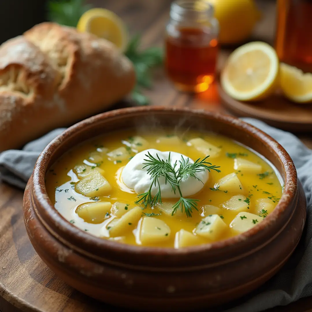 Czech Soup Sour Cream and Dill Recipe