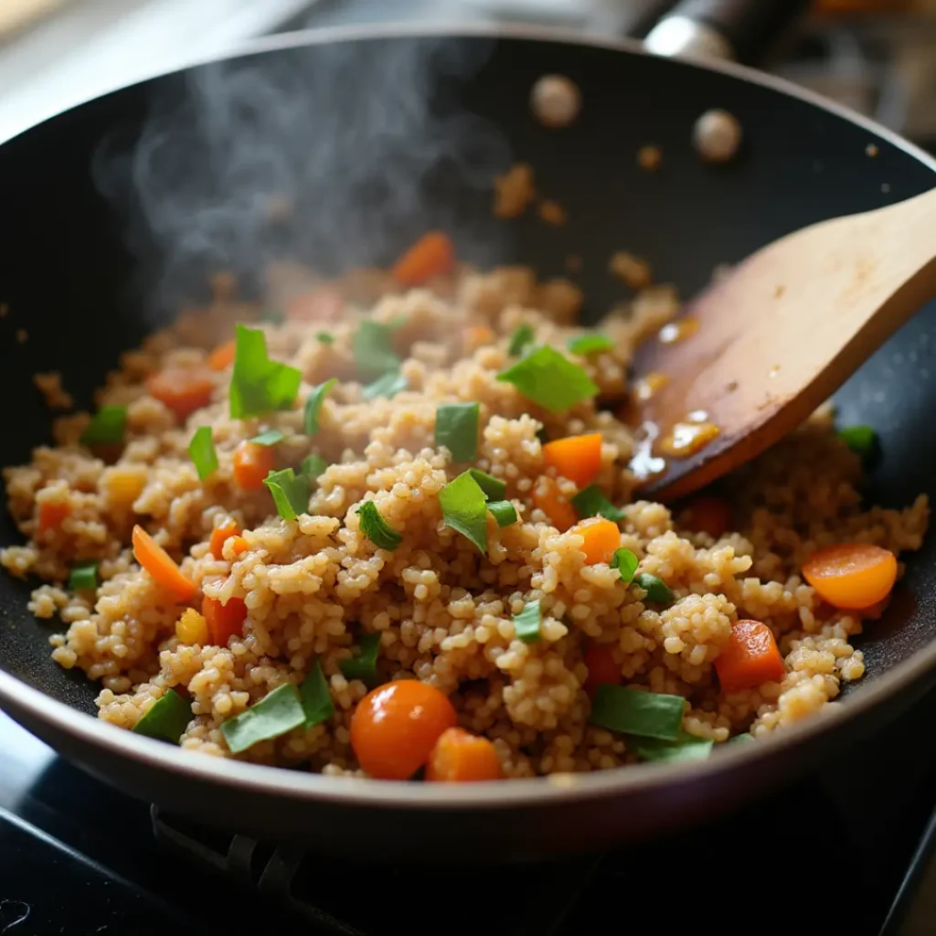 Southeast Asian Brown Rice with Vegetables