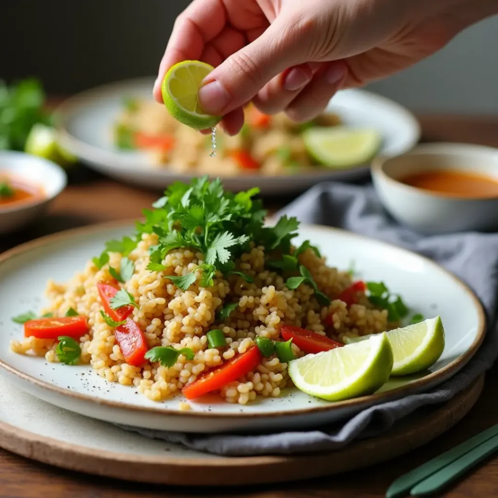 Southeast Asian Brown Rice with Vegetables