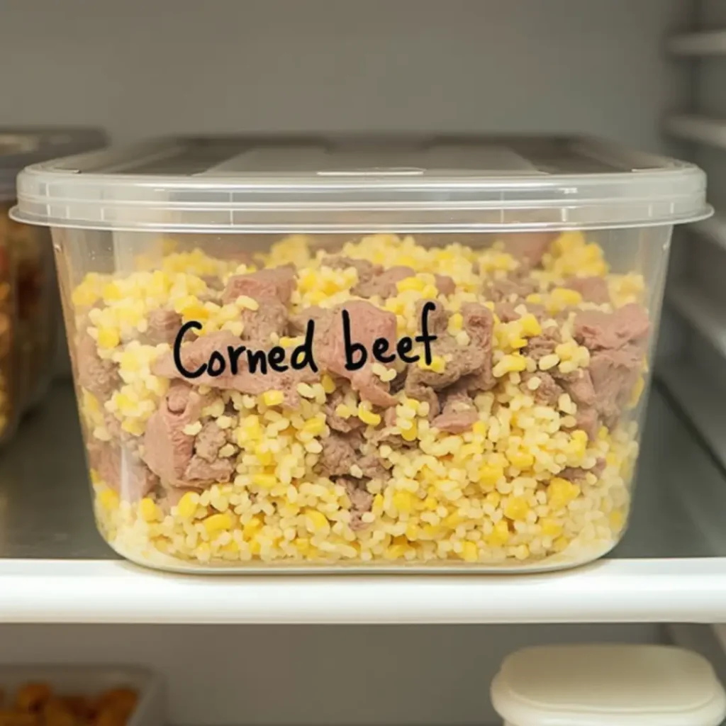 canned corn beef breakfast recipe with no potatoes