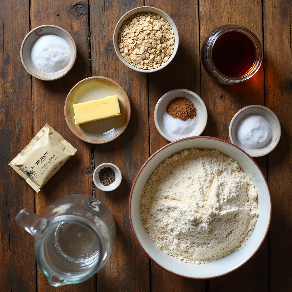 Oat Molasses Bread ingredients