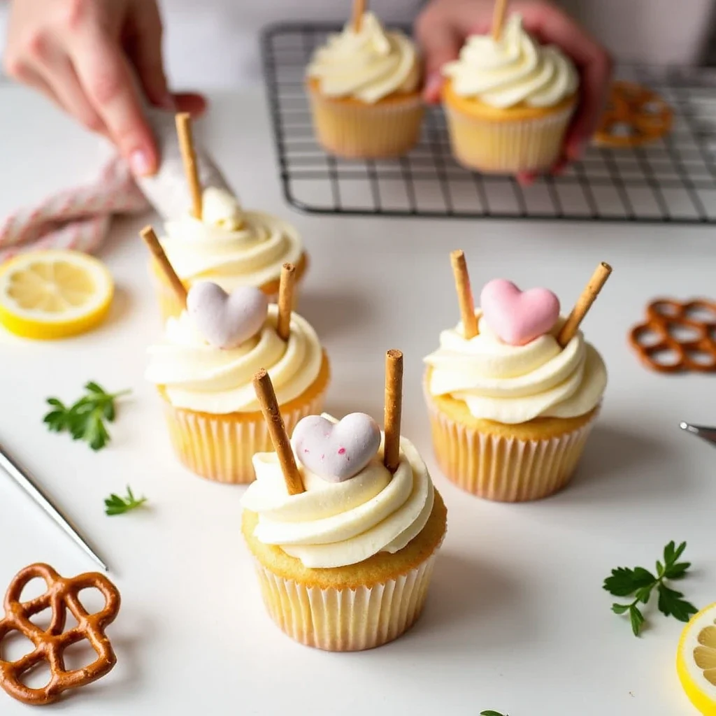 Bow and Arrow Cupcakes