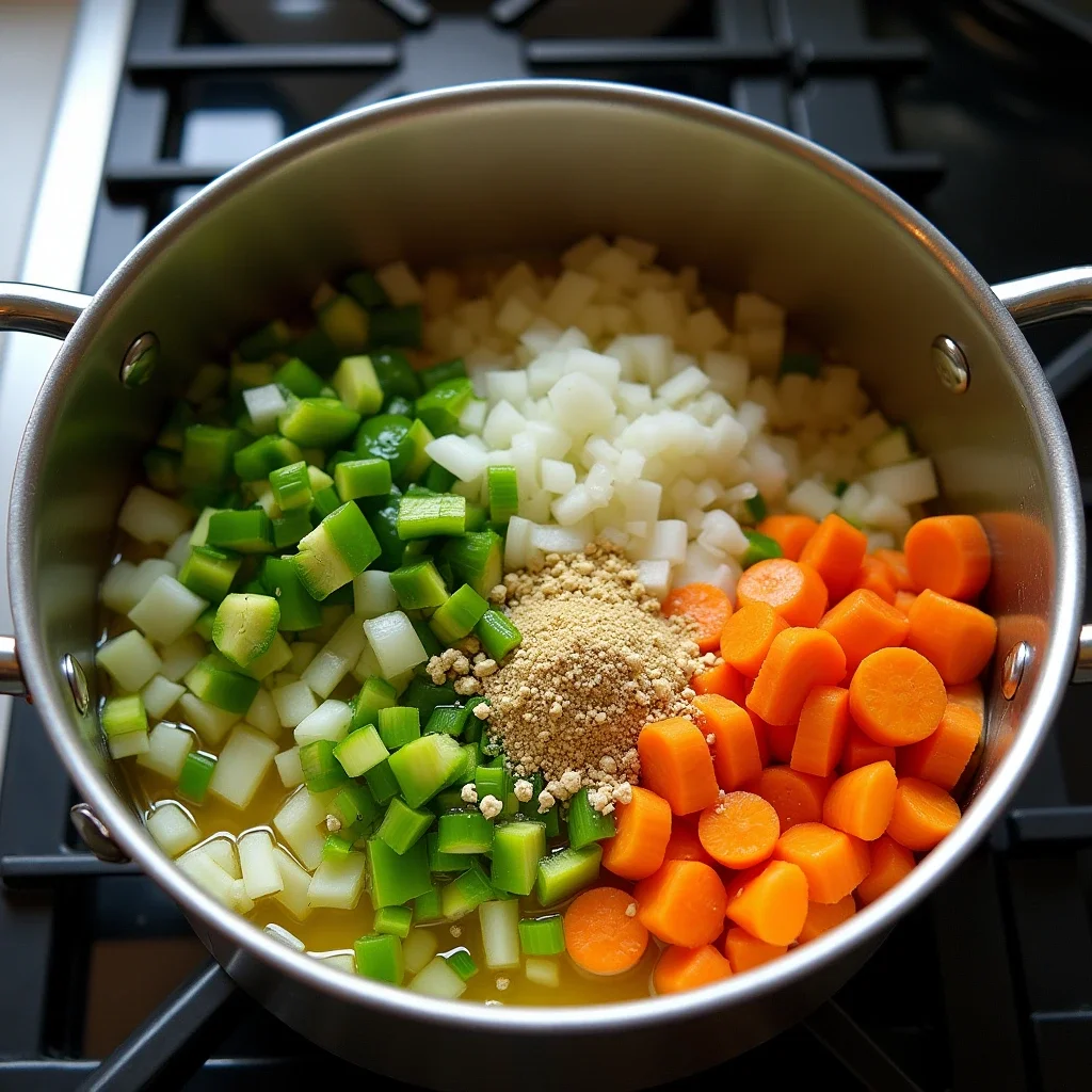 spicy chicken soup with rice