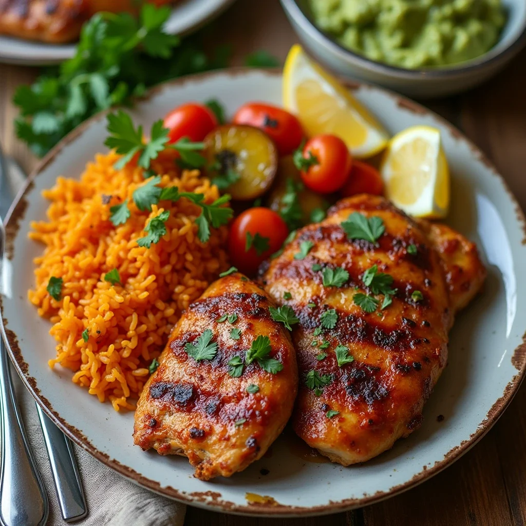 Juicy Grilled Chicken with a Smoky Red Pepper Mexican Twist