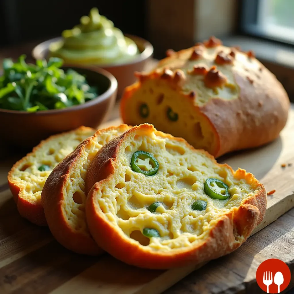 Vegan Jalapeño Cheese Artisan Bread