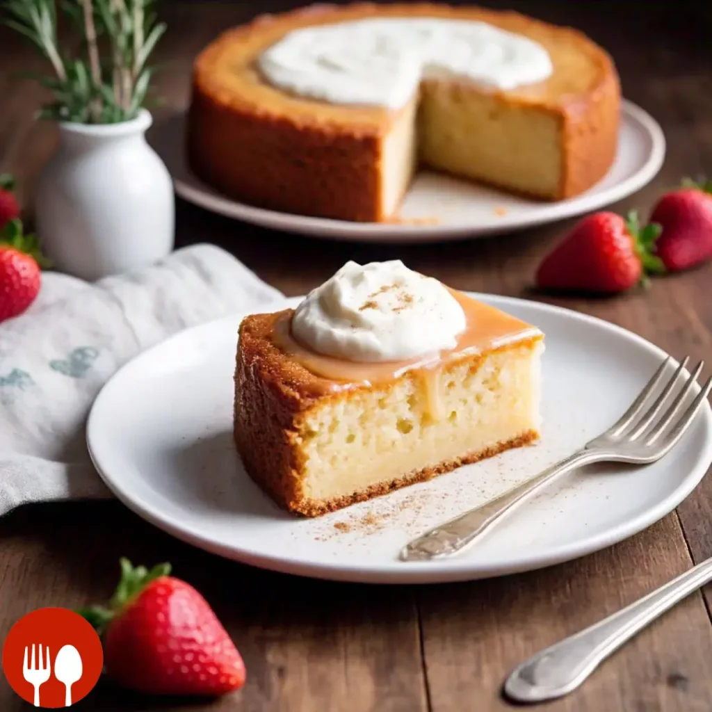 slice of kefir sheet cake