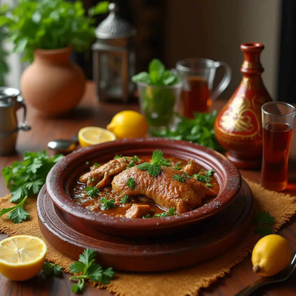 tagine rabbit with tea