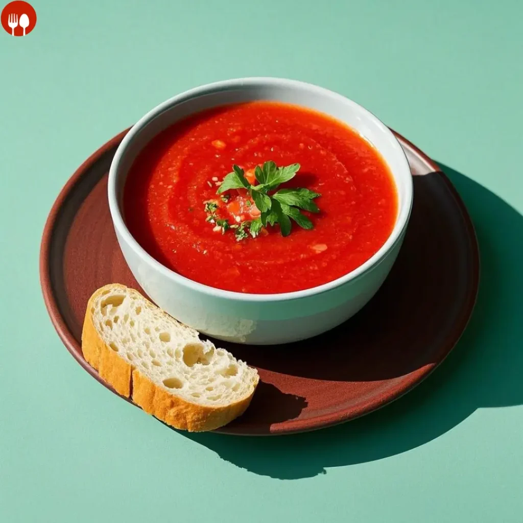 Gazpacho with Crusty Bread