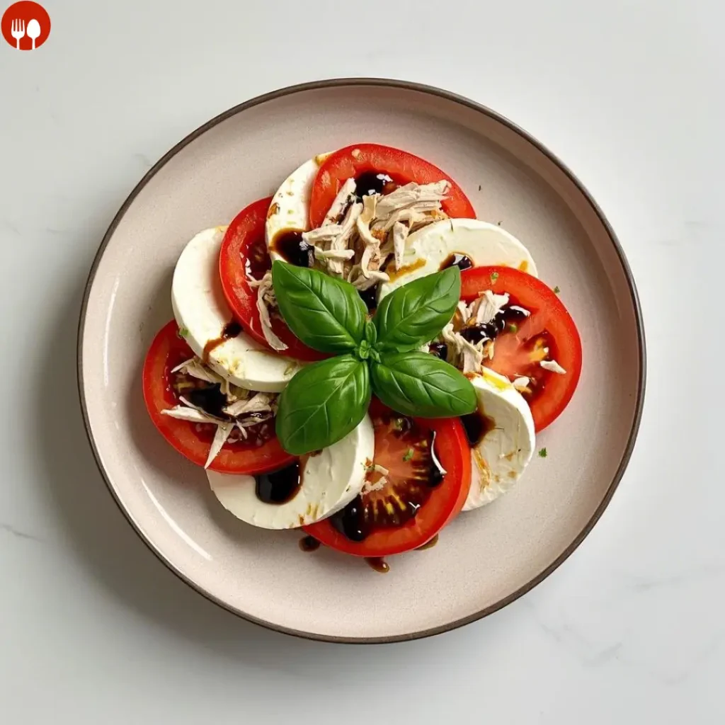 Caprese Salad with Rotisserie Chicken