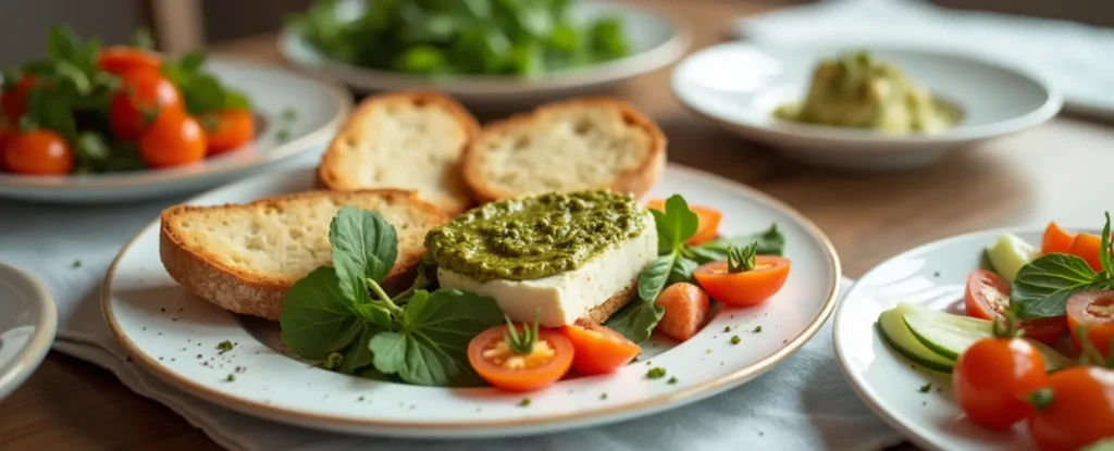 cottage cheese provolone pesto recipe