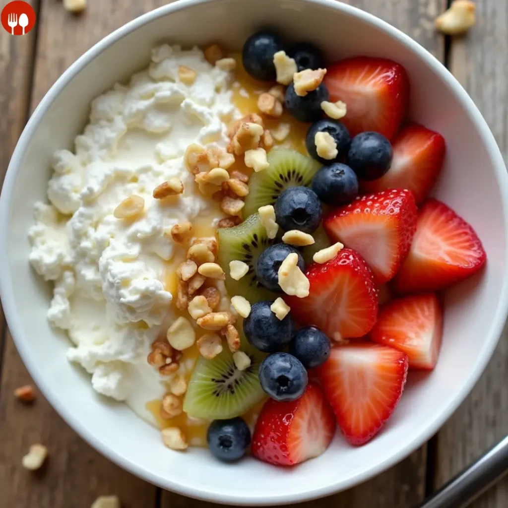 25 Speedy Breakfast Ideas You Can Make in Under 7 Minutes!
8. Cottage Cheese & Fruit Bowl